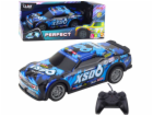 LeanToys RC závodní auto se svítící karoserií, černo-modré