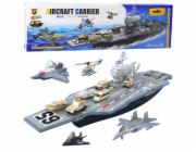 LeanToys Velké vojenské letadlové lodě, stíhačky, tanky, vozidla 70 cm