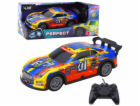 LeanToys Závodní auto RC se svítící karoserií, modré a žluté