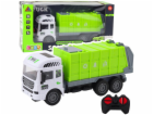 LeanToys RC popelářské auto na dálkové ovládání se zelený...