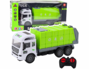 LeanToys RC popelářské auto na dálkové ovládání se zelenými světly 1:24