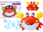 LeanToys Stroj na bubliny s červeným krabem