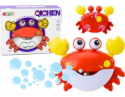 LeanToys Stroj na bubliny s červeným krabem