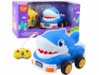 LeanToys RC auto na dálkové ovládání pro batolata Blue Shark