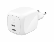 Belkin BOOST CHARGE™ PRO Duální 67W USB-C Power Delivery GaN PPS nástěnná nabíječka, bílá