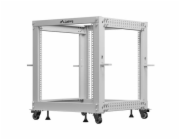 Lanberg Otevřený rack 19 palců 12U 600x600-1100 nastavitelný šedý