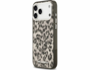 Karl Lagerfeld Pouzdro IML MagSafe s leopardím vzorem pro Apple iPhone 17 Pro hnědé