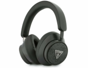 Guess Sluchátka Headphones 4G s trojúhelníkovým logem Bluetooth přes uši, černá
