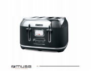 Muse TOSTER MS-131BS Topinkovač se 4 otvory, 1800 W