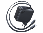 Baseus EnerCore CJ21 Charger  Retractable 3C 67W EU, Black