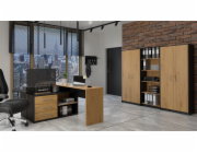 Topeshop OLIV 2D ANT/ART KPL kancelářská police