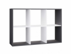 REGÁL MALAX 2X3 ANTRACIT/BÍLÁ