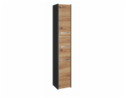 Topeshop S33 ANTRACYT/ARTISAN koupelnový doplněk Dub