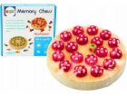 LeanToys Rodinná pexeso hra Dřevěná muchomůrka