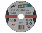Wolfcraft řezací kotouč na hliník, extra tenký, pr. 125 mm 1669999