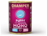 CHAMPER Puppy Mono Salmon - vlhké krmivo pro psy - 400g
