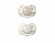 Suavinex 309060-FYZIOLOGICKÝ dudlík SX PRO 6-18M 2 ks béžové ptáčci