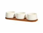 Sada servírovacích misek porcelán 4 ks bílá KO-210001590