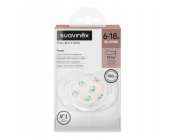 Suavinex 308933-FYZIOLOGICKÝ dudlík SX PRO silikonový 6-18m MODRÁ POEZIE