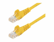 Startech 3m Yellow Cat5e / Cat 5 Snagless Patch Cable - Patch kabel - RJ-45 (M) do RJ-45 (M) - 3 m - UTP - CAT 5e - lisovaný, provedení bez hrbolku - žlutá