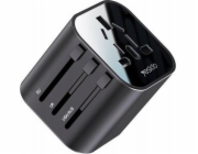 Yesido Univerzální adaptér MC09 pro UK/EU/US/AU Max 8A, černý