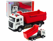 LeanToys Sklápěč, kovová kabina, pohyblivá skříň, světla, zvuky