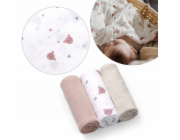 EgaKids BABY ONO 828/03 mušelínové plenky zmačkané super měkké ŠEDÉ