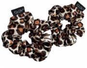 Glov Saténové gumičky do vlasů Satin Scrunchies S Gepard 2 ks