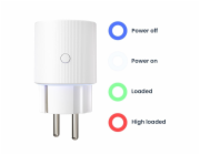 IMMAX NEO SMART chytrá vnitřní zásuvka THIN bez kolíku (typ F)/ IP20/ LED podsvícení/ RGB/ Wi-Fi/ LIDL/ TUYA