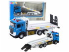 LeanToys Dopravní vůz Odtahovka Pohyblivá plošina Světla ...