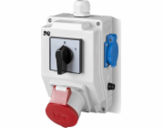 Elektro-Plast Napájecí sada RS-Z vačkový spínač L-0-P 3P+N+Z 32A, 2x2P+Z 230V šedý 6276-20