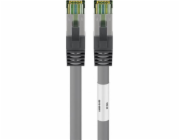 Goobay Propojovací kabel RJ45 (CAT 6A, 500 MHz) s neoriginálním kabelem CAT 8.1 S/FTP, - délka kabelu 7,5 m