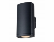 Kanlux ZEVI EL 2GU10 B 2xmax 10W fasádní svítidlo IP54, dvojitá tlumivka, nástěnná lampa, černá 38882