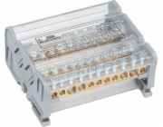 MOREK Rozvodný blok MOBLOCK 4-pólový 125A-11 2x35mm2 + 2x25mm2 + 7x6mm2 TS35 MAB4125A18
