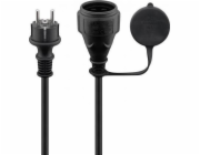 Goobay Venkovní síťový kabel 5m, černý - Délka kabelu 5m