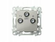 Ospel SZAFIR RTV-SAT zásuvka kašmírově béžová GPA-ZS/m/83