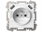 Elektro-Plast Vestra 2P+Z 2xUSB zásuvka bez rámečku, pod ...
