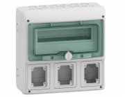 Schneider Mureva rozvaděč IP65 pro povrchovou montáž 1x12 pro zásuvky gMRV-1-12+1-NT-T/3 3 otvory 90x100mm 13180