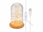 Goobay Skleněná kopule s mikro LED světelným řetězem