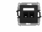 Karlik ICON Dvojitý počítačový konektor 2xRJ45, kat. 5e, ...