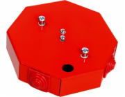 Simet Protipožární krabice PIP-1AN R3x2x4 osmihranná, E90, odbočná, rozměry 115x28x123mm, červená 84621616