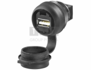 Delock 1018840000 USB adaptér typu A Zásuvka USB 2.0 IP65 IE-FCM-USB-A 1018840000