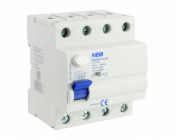 Elektro-Plast NEO 25A 30mA 4pólový diferenciální jistič, typ AC RCD/25A/4P