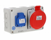 Spamel Rozvaděč 5x32A 3x16A INA=32A IP54 SB-001705-S0020-54