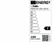 Kanlux Projektor GRUN NV LED-100-B 9500lm 4000K neutrální barva IP65 černá 31394