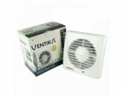 Ventika Axiální ventilátor fi 125 230V 9,4W 158m3/h 31dB kuličková ložiska s časovačem bílý SOLID SILENT D125SRWC