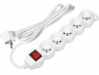 Orno 5cestný prodlužovací kabel 2P+Z, s vypínačem, 5m H05...
