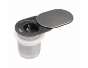 Plastrol Vestavná nábytková zásuvka 1 zástrčka 1xUSB A schuko GMZ-2 W-72012