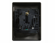 Legrand Zásuvka VALENA LIFE 2x2p+z monobloková s clonou černá 16A 250V 756376