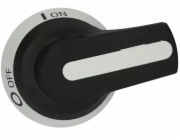 Lovato Electric Černá knoflík pro odpojovače GA... a GE0160...0250, zapínání na dvířkách skříně GAX66NB